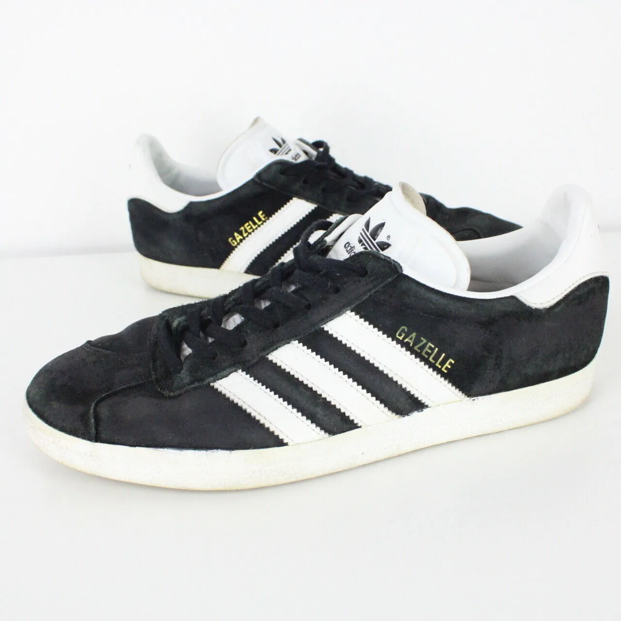 Mens ADIDAS Gazelle Trainers Black | UK 8