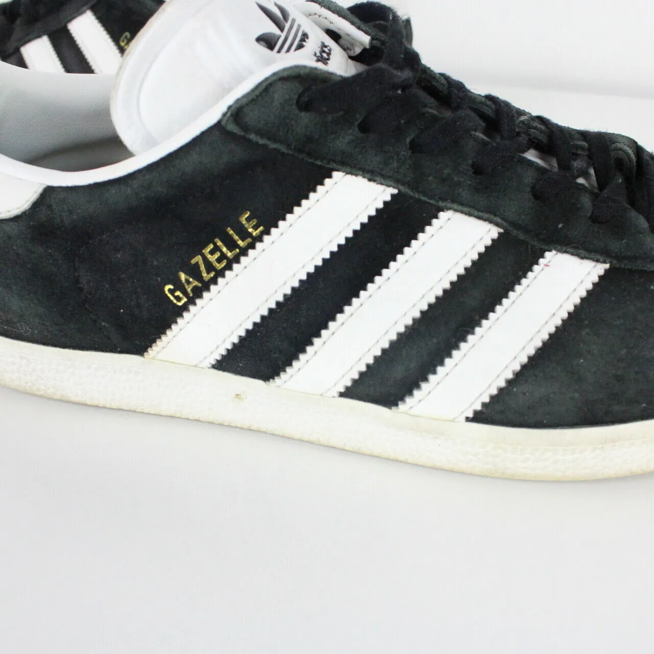 Mens ADIDAS Gazelle Trainers Black | UK 8