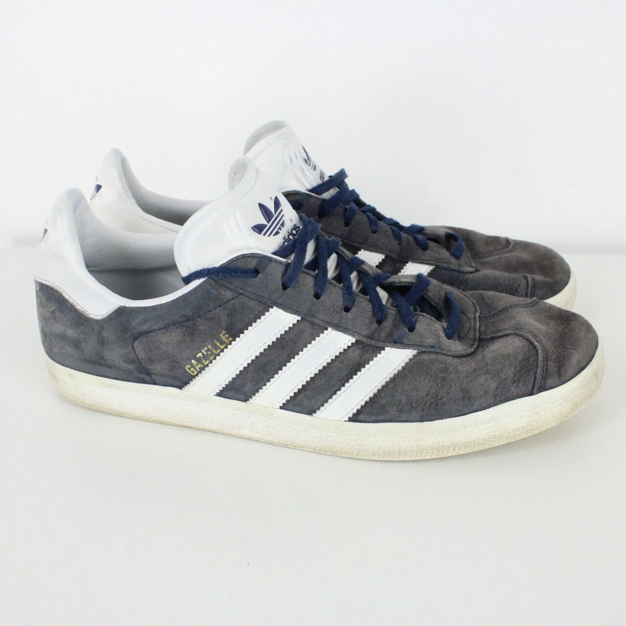 Mens ADIDAS Gazelle Trainers Grey | UK 12