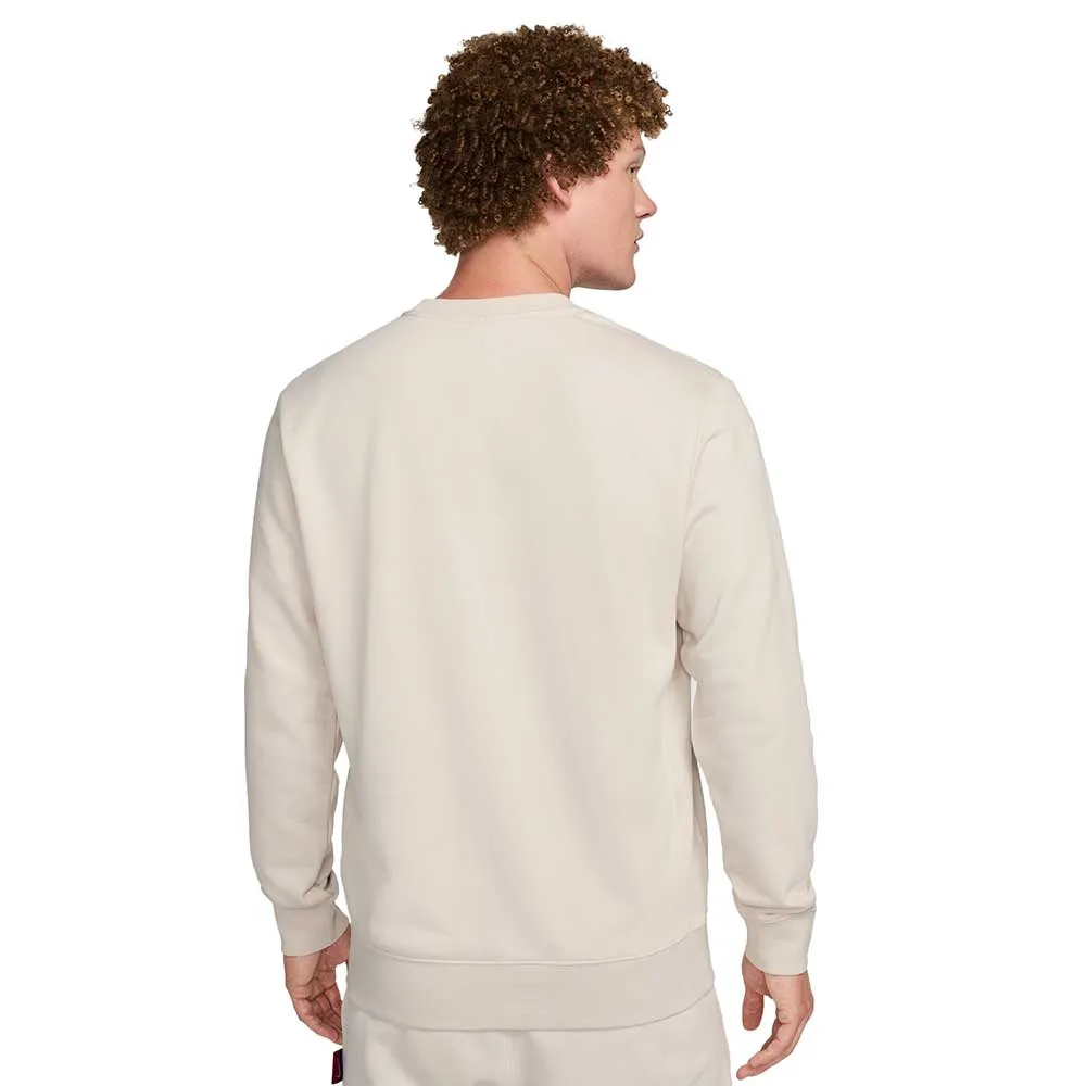 Men's FC Barcelona Club Home Nike Soccer Crew-Neck Sweatshirt - Lt Orewood Brn/Lt Orewood Brn
