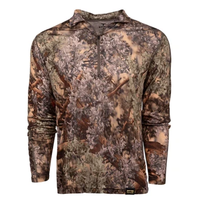 Men's King's Camo XKG Foundation 150 Merino Long Sleeve Mock Neck 1/2 Zip