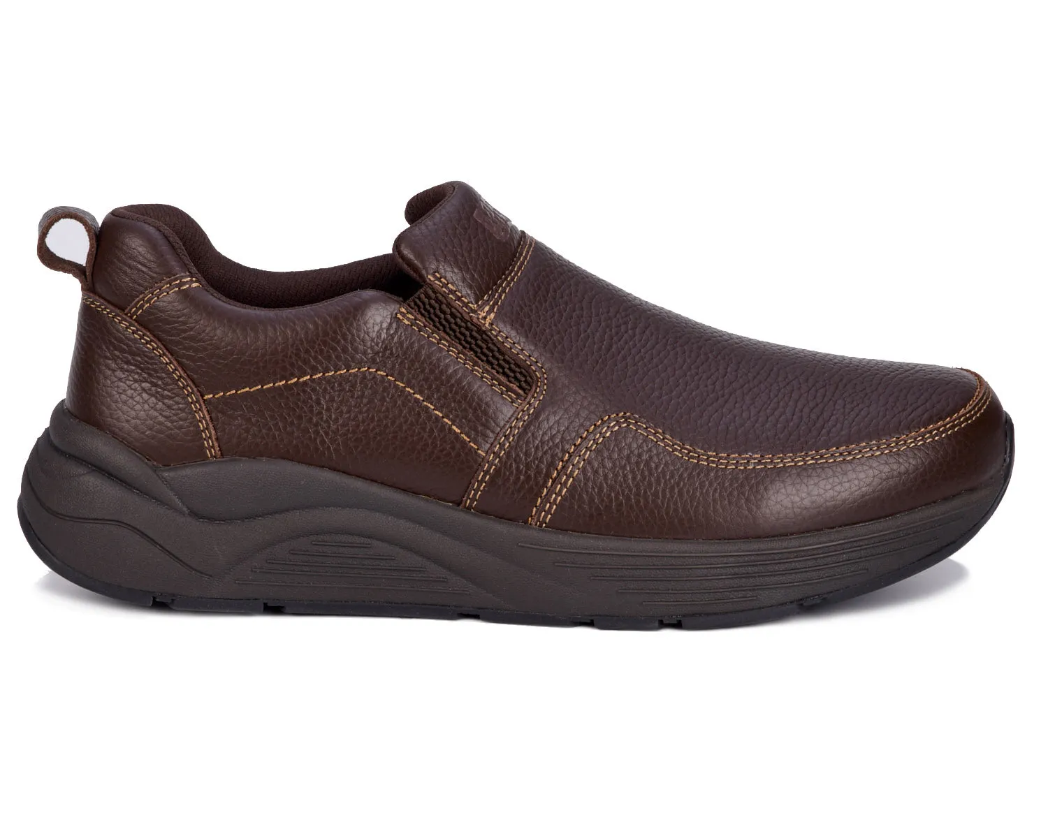  Men's Match Slip in Shoe EXTRA EXTRA WIDE in Brown  