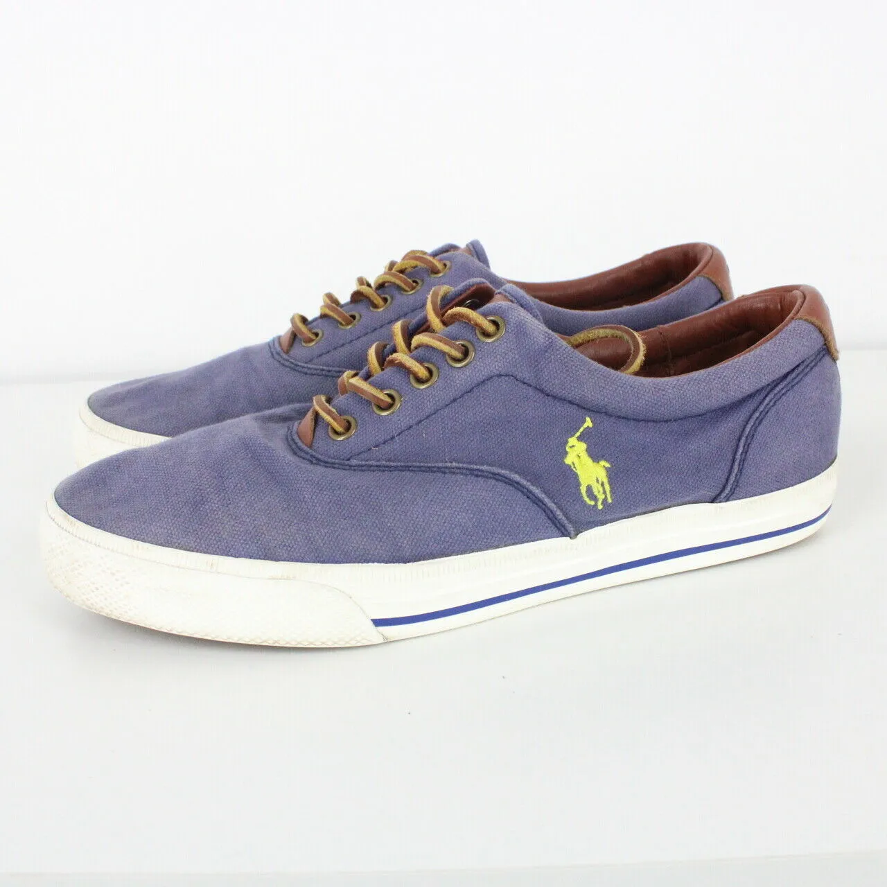 Mens RALPH LAUREN Vaughn Trainers Blue | UK 8.5