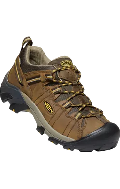  Men's Targhee II Waterproof Hiker WIDE in Brown/Yellow  