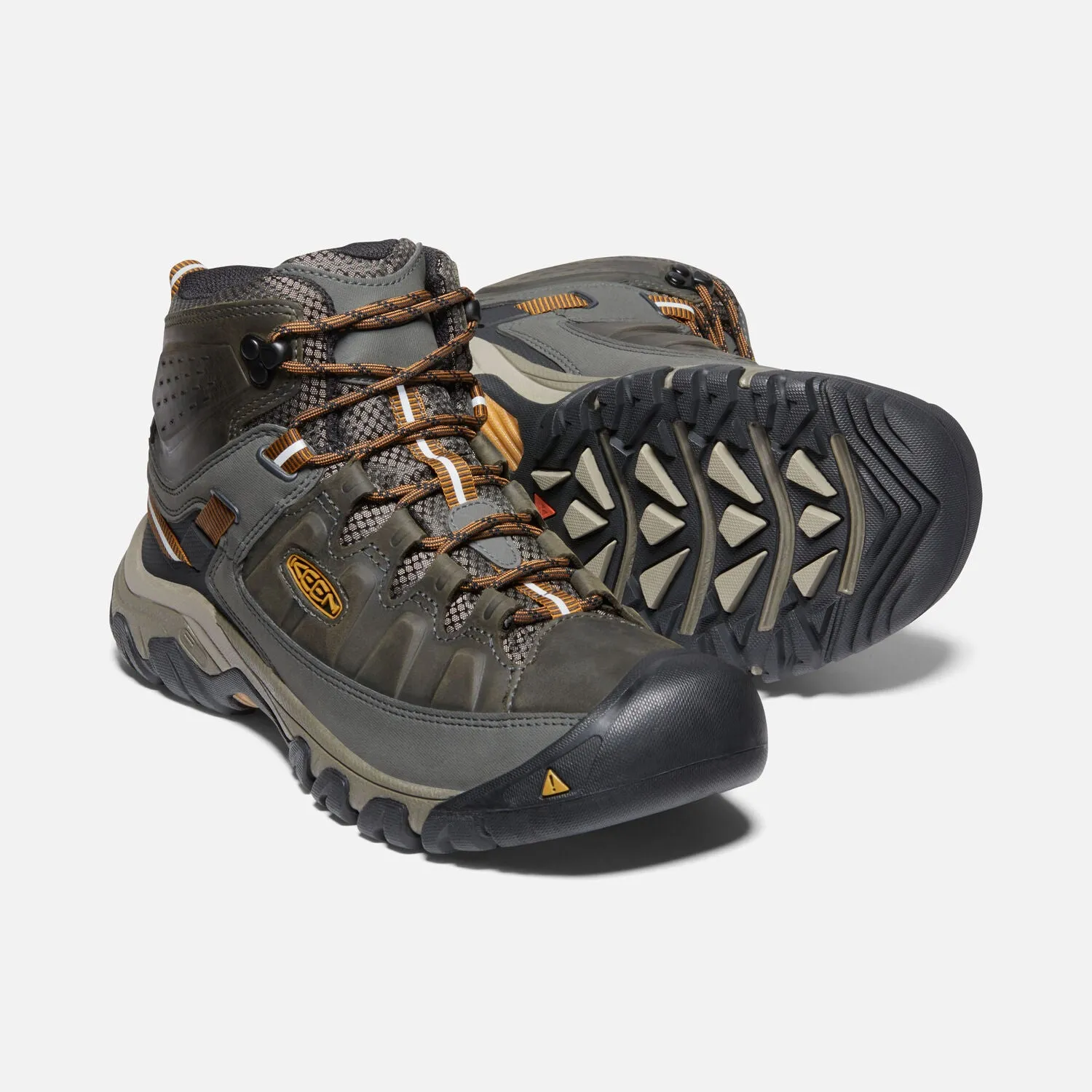  Men's Targhee III Waterproof Mid Hiker in Black Olive/Golden Brown  