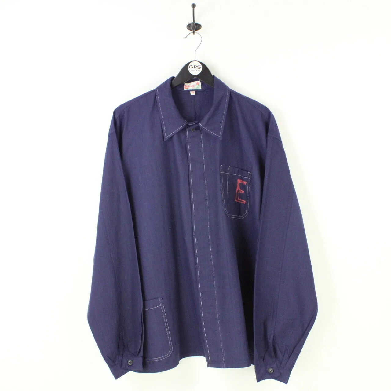 Mens Worker Chore Jacket Navy Blue | XXL