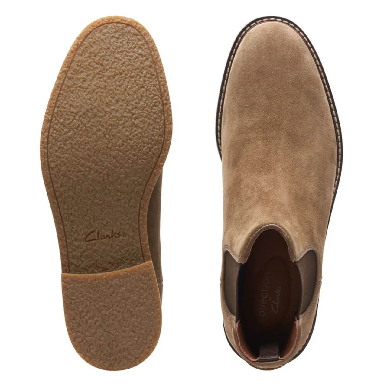 Men's Clarks Jaxen Chelsea Boot - Taupe