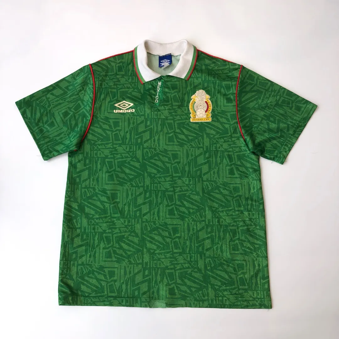 Mexico 1994 Original Umbro Home Football Shirt Large