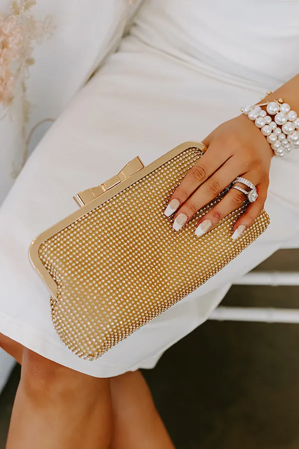 Midnight In London Rhinestone Clutch