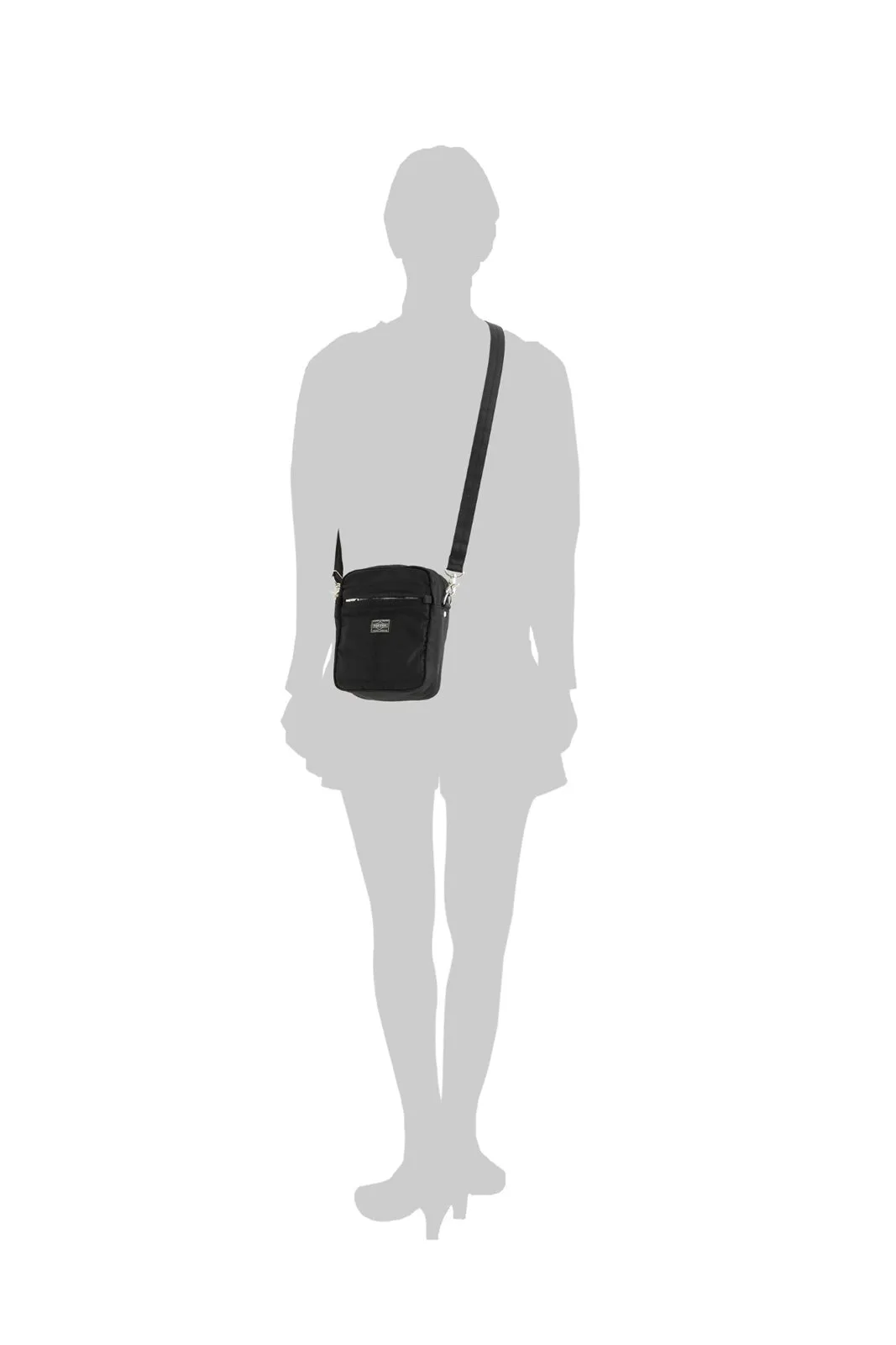 Mile Vertical Shoulder Bag - Black
