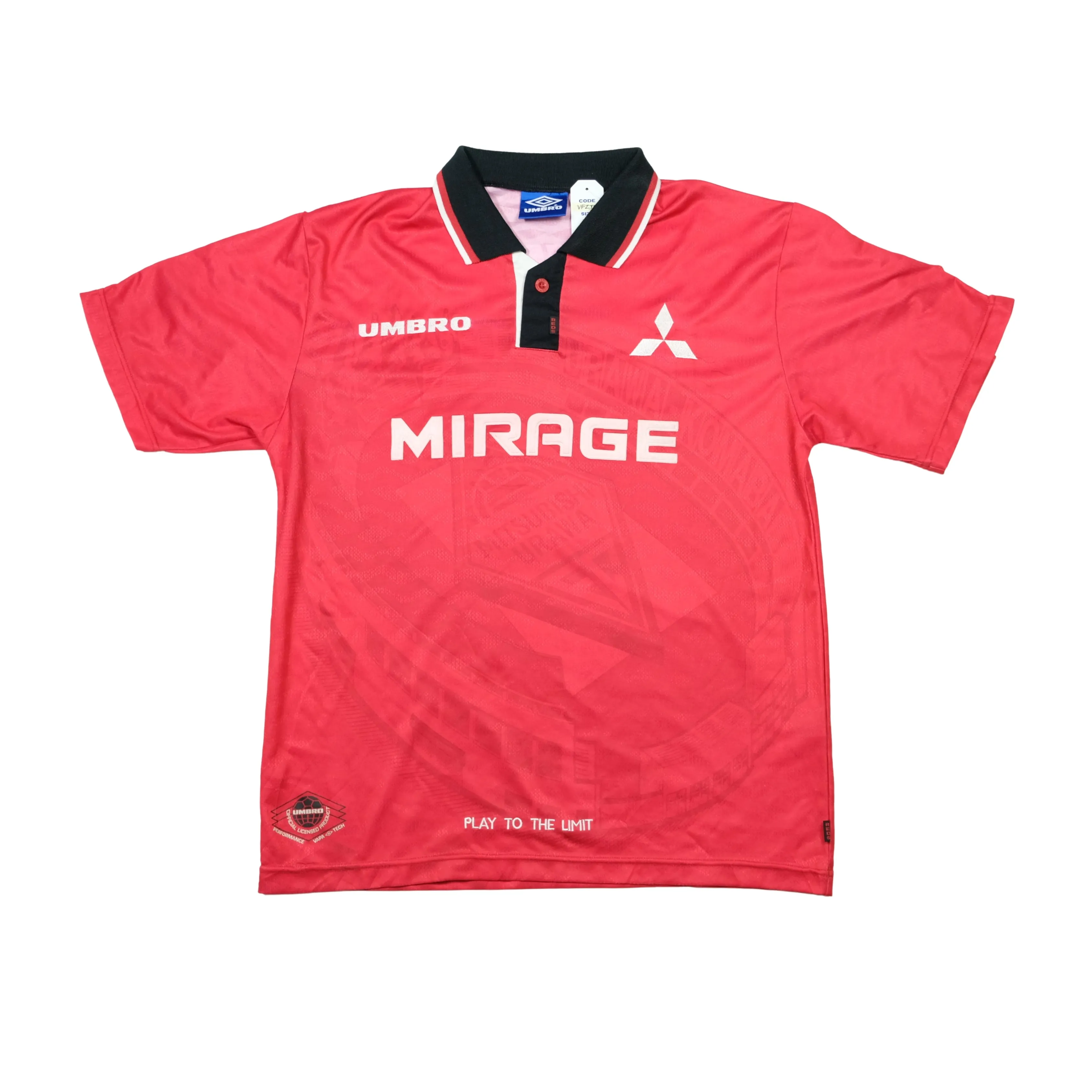 Mitsubishi Urawa Red Diamonds J-League Umbro 1996/1998 Home Football Shirt Large