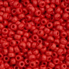 Miyuki Boncuk, MiyukiSeedBeads 6/0-0408 Opaque Dark Red