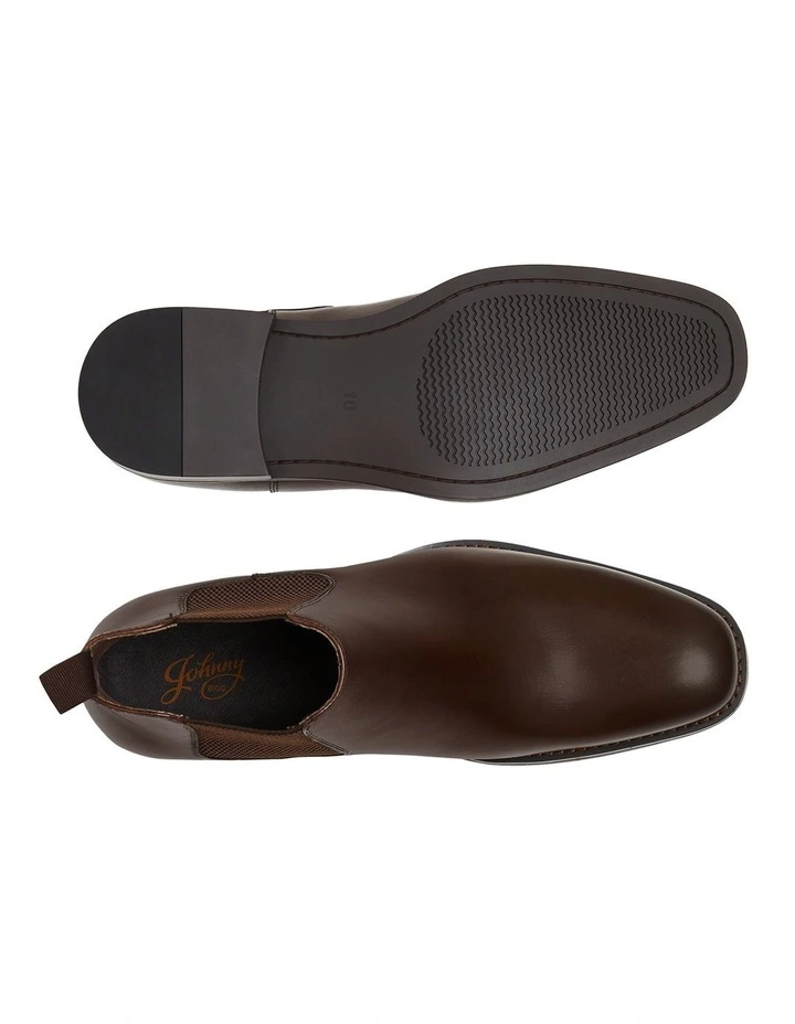 Morgan Leather Chelsea Boot in Chocolate