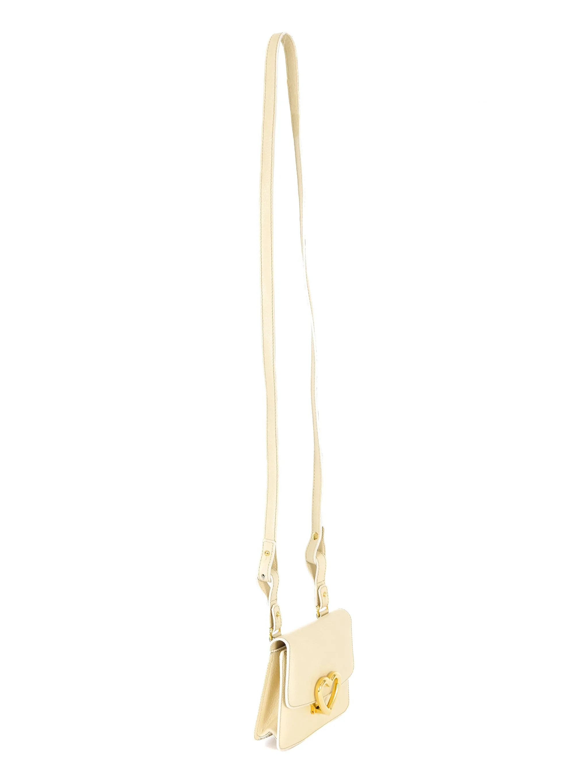 Moschino Heart Clasp Crossbody Bag