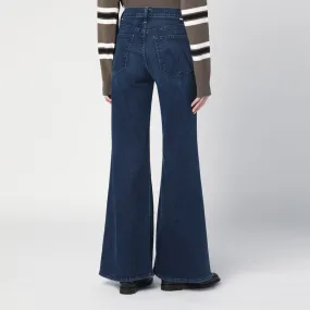 Mother Faded Blue Flared Jeans