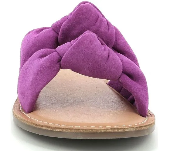 Mules para mujer Kickers Divalto de piel auténtica con correa en diseño de nudo 895080-50 14 Morado