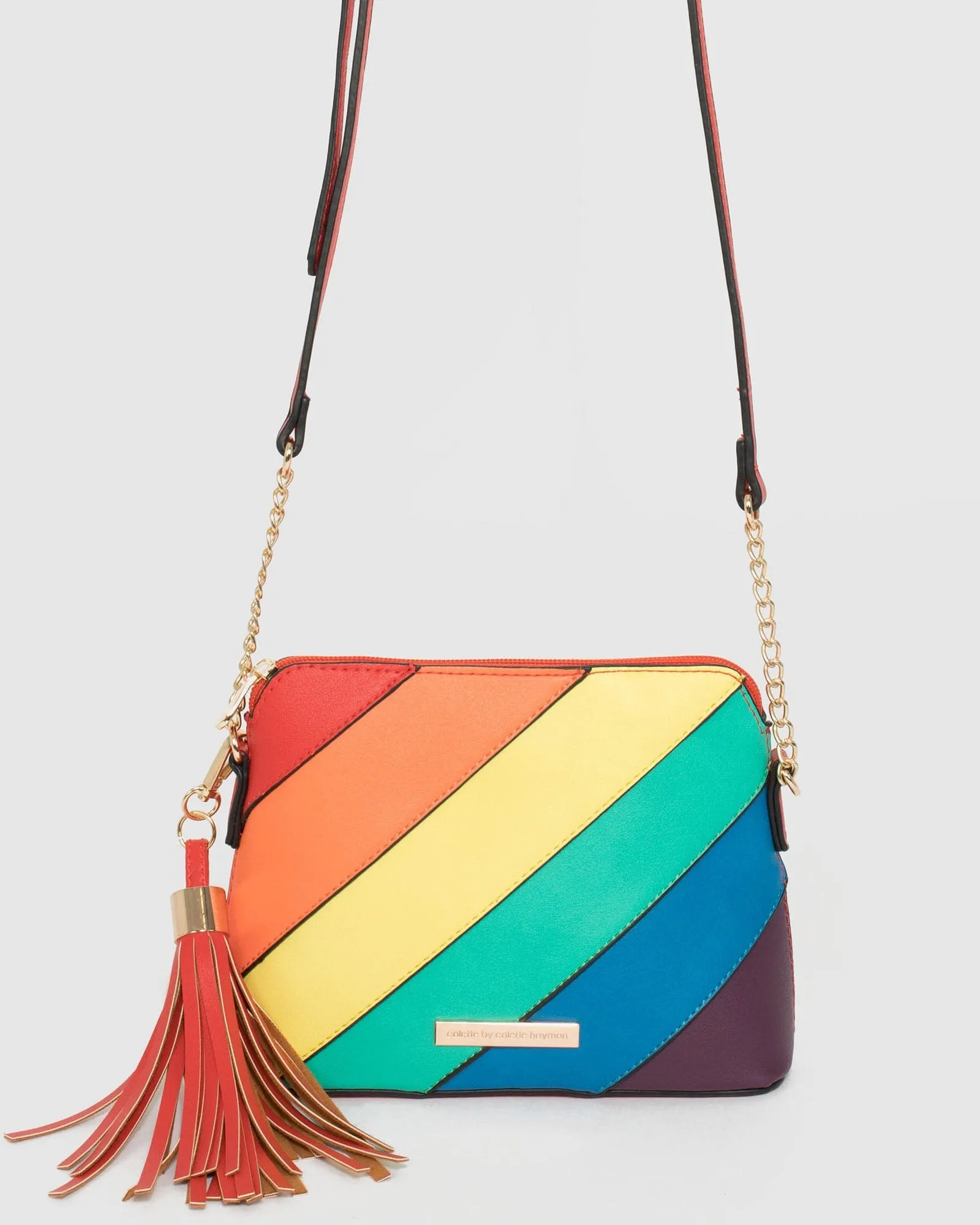Multi Colour Karen Panel Crossbody Bag