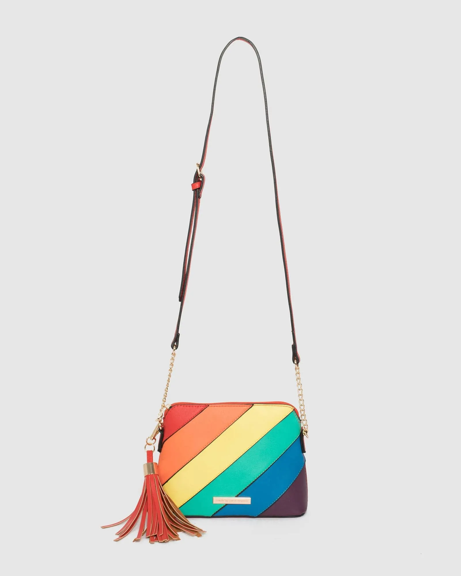 Multi Colour Karen Panel Crossbody Bag