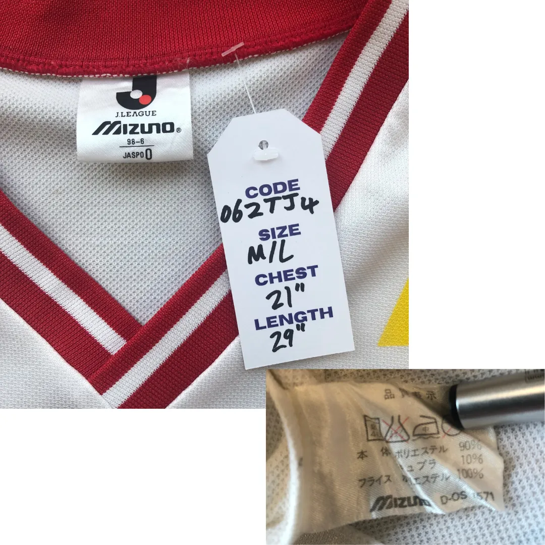 Nagoya Grampus Eight J-League Japan 1991/1992 Away Football Shirt Medium/Large