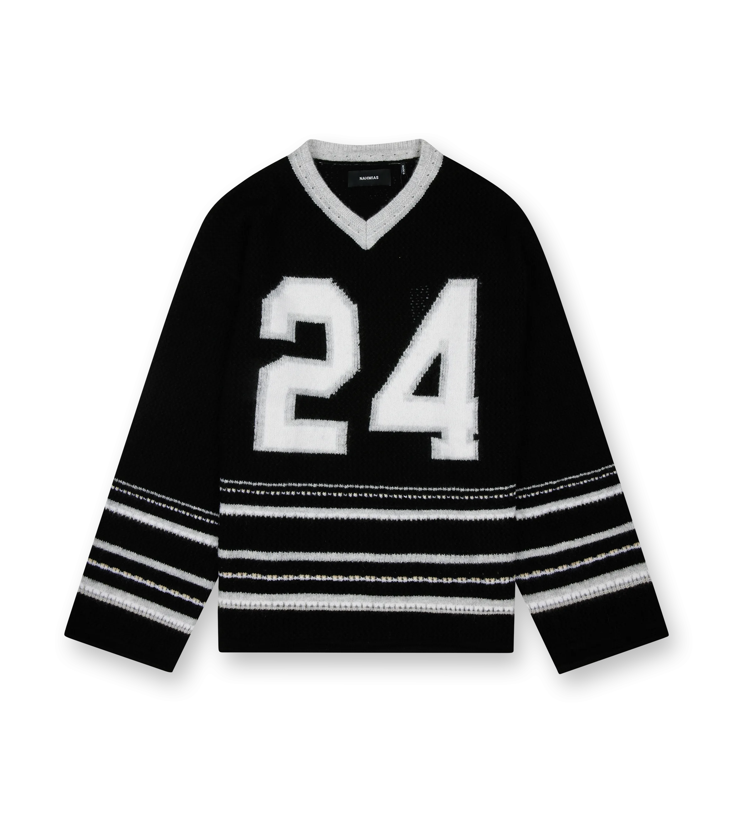 Nahmias    24 Knit Hockey Jersey Black