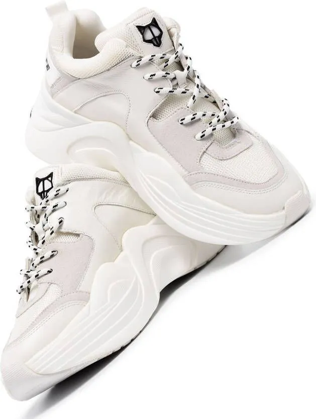 NAKED WOLFE Track chunky sneakers White