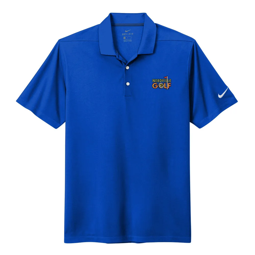 Nerdville Golf Logo Nike Micro Pique 2.0 Polo (Men)