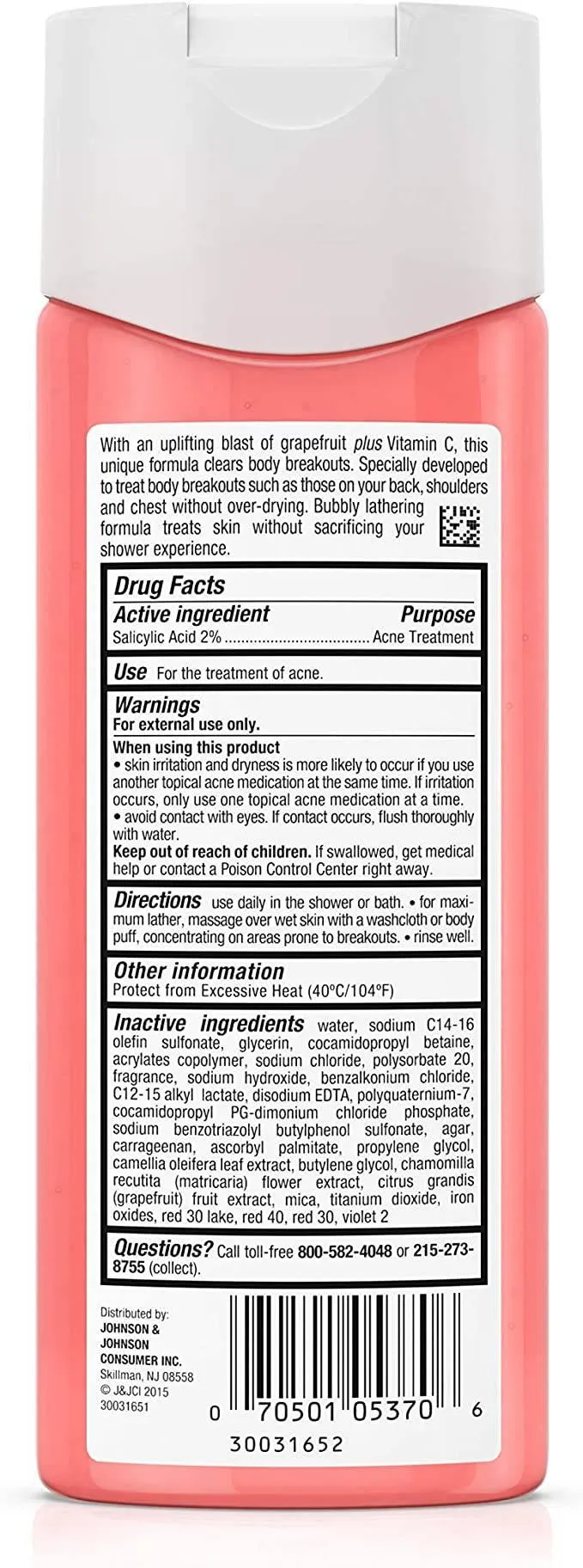 NEUTROGENA PINK GRAPEFRUIT CLEAR BODY WASH 8.5OZ