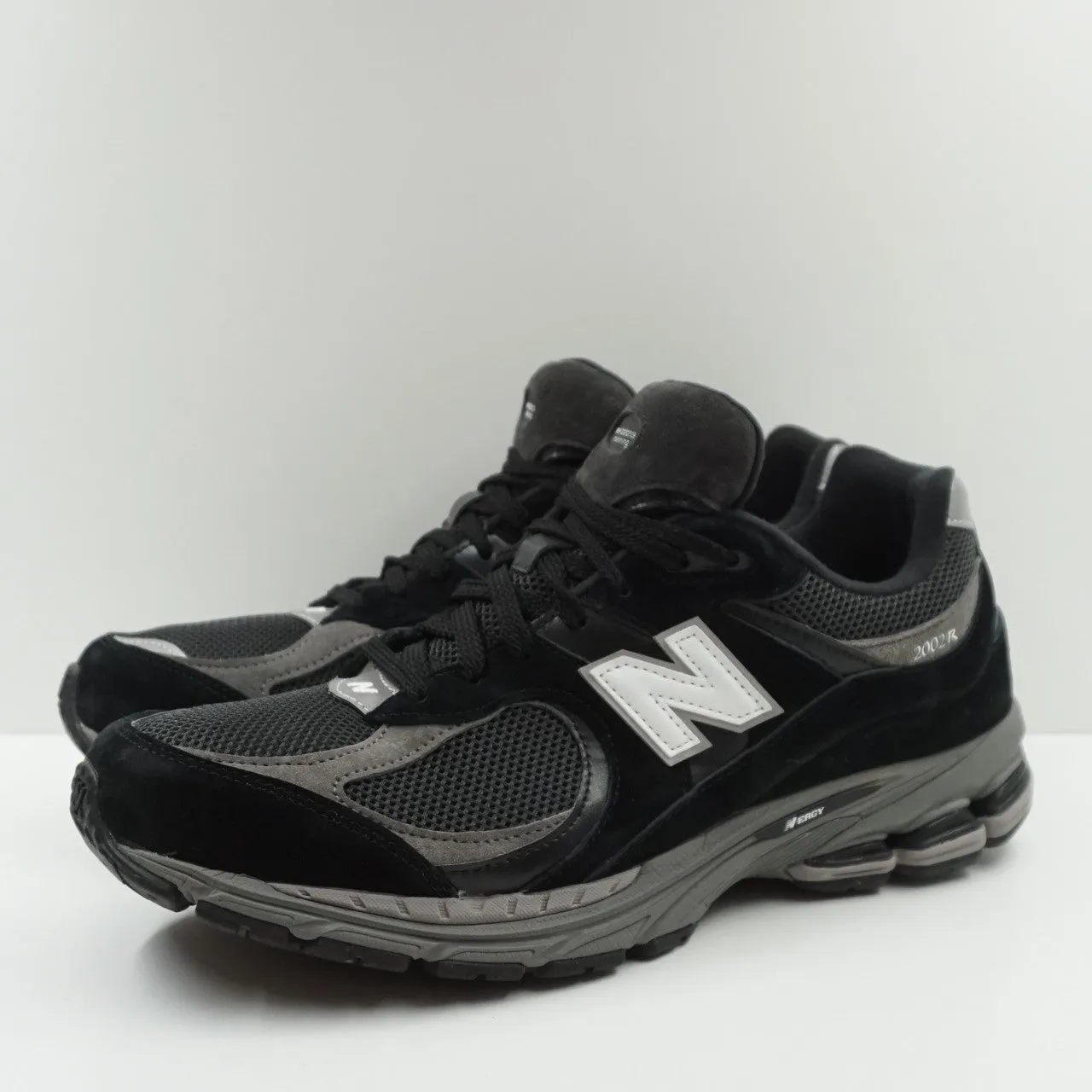 New Balance 2002R Black Dark Grey White
