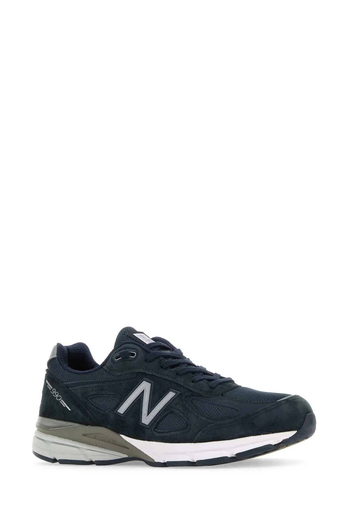 New Balance Blue Fabric And Suede 990v4 Sneakers