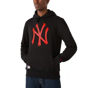 New Era Mens New York Yankees Seasonal Hoodie - Black