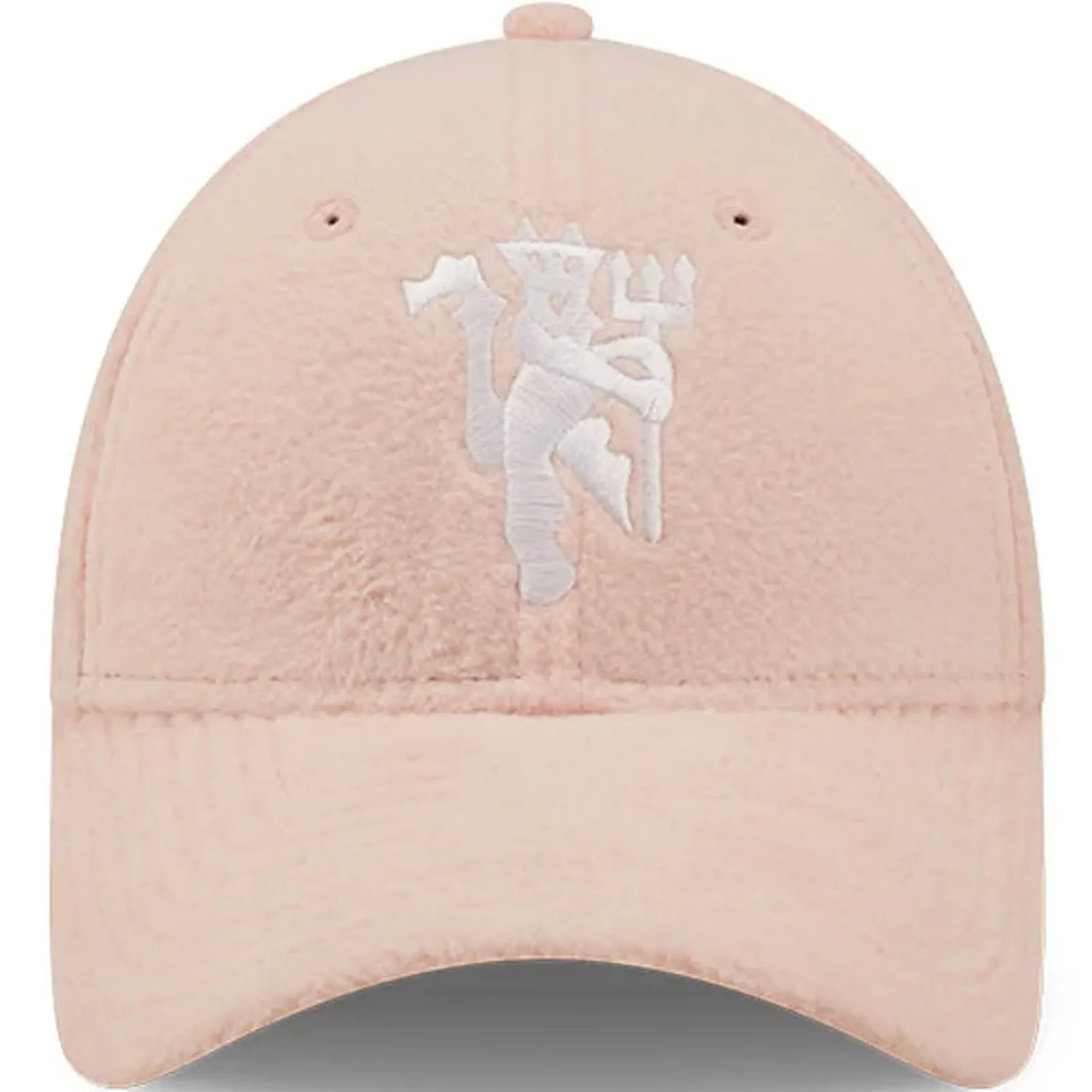 New Era Womens Manchester United Football 9FORTY Borg Baseball Cap - Pink