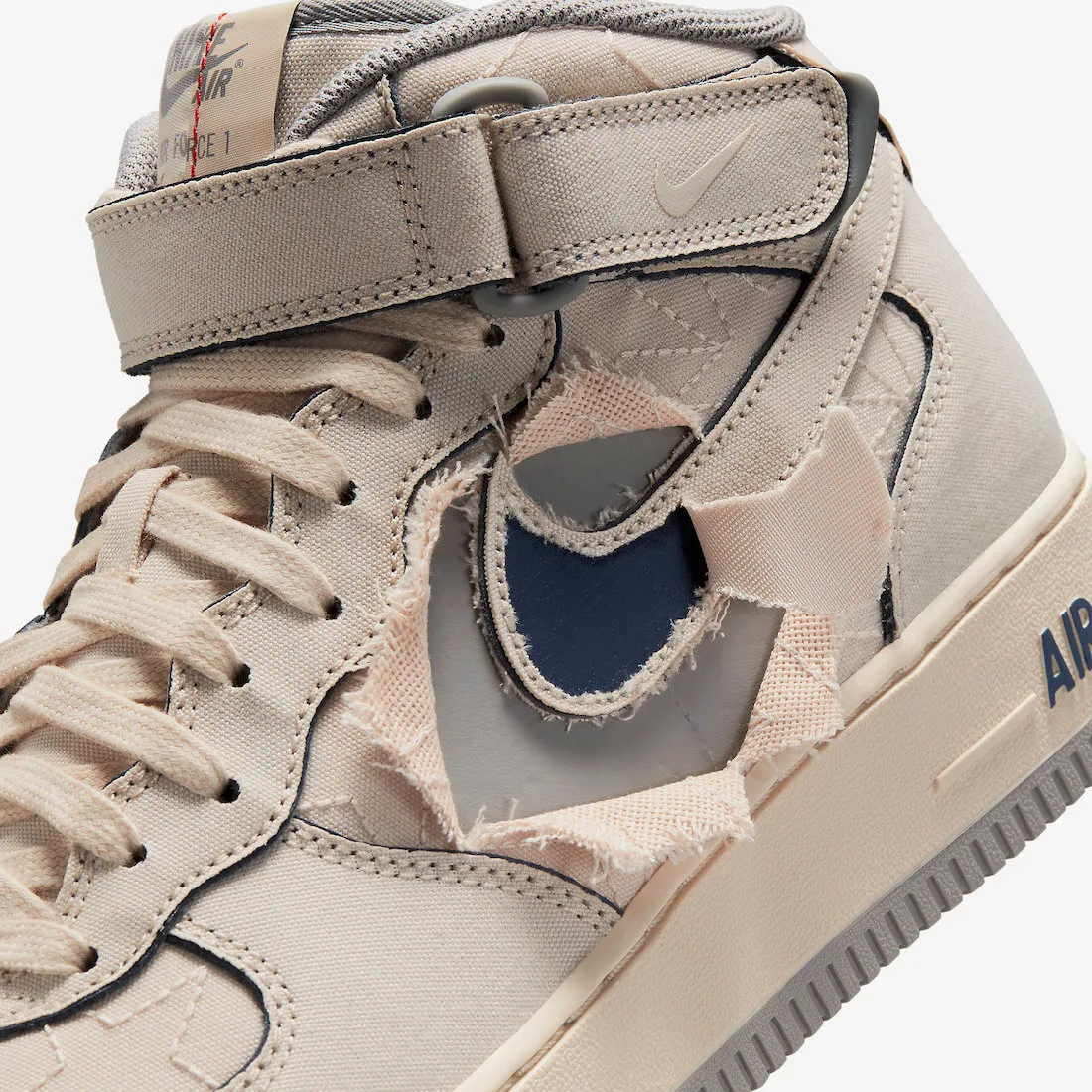 Nike Air Force 1 Mid 07 Tear Away Pearl White Medium Grey DZ5367-219