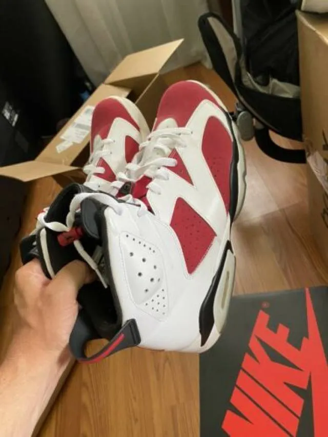 Nike air jordan 6 vi carmine sz 13 good condition