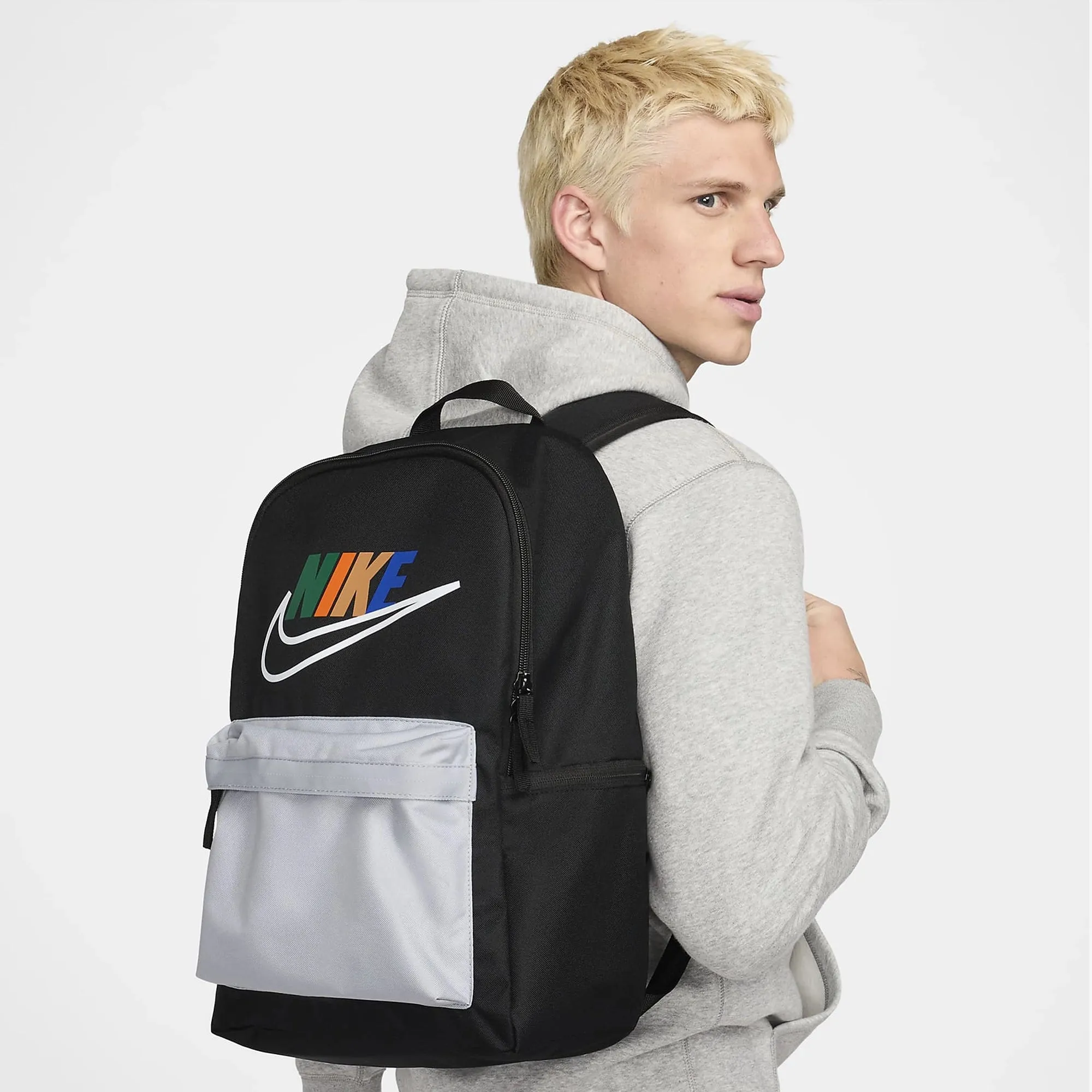 Nike Heritage 25L Backpack - Wolf Grey/Black/White