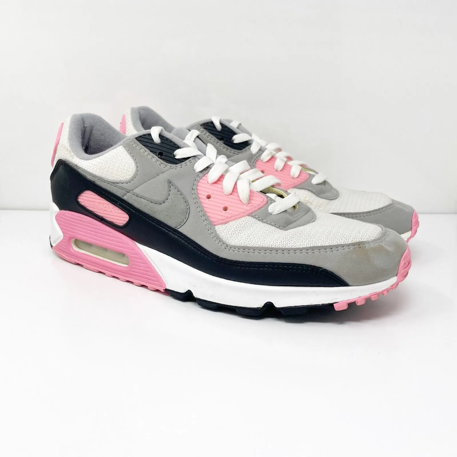 Nike Mens Air Max 90 CD0881-101 Gray Running Shoes Sneakers Size 13