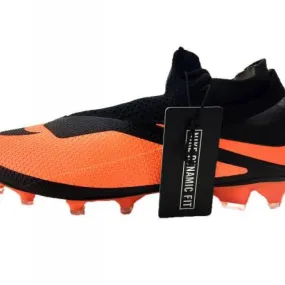 Nike men's size 7 orange black phantom vision soccer cleats