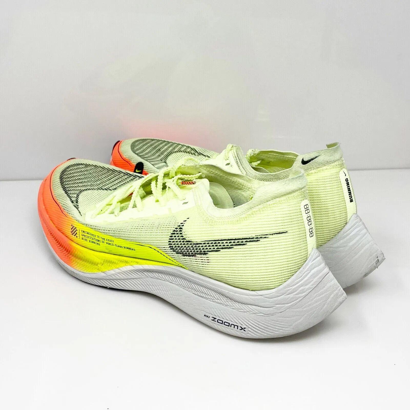 Nike Mens ZoomX Vaporfly Next Percentage CU4111 Yellow Running Shoes Sneakers 12