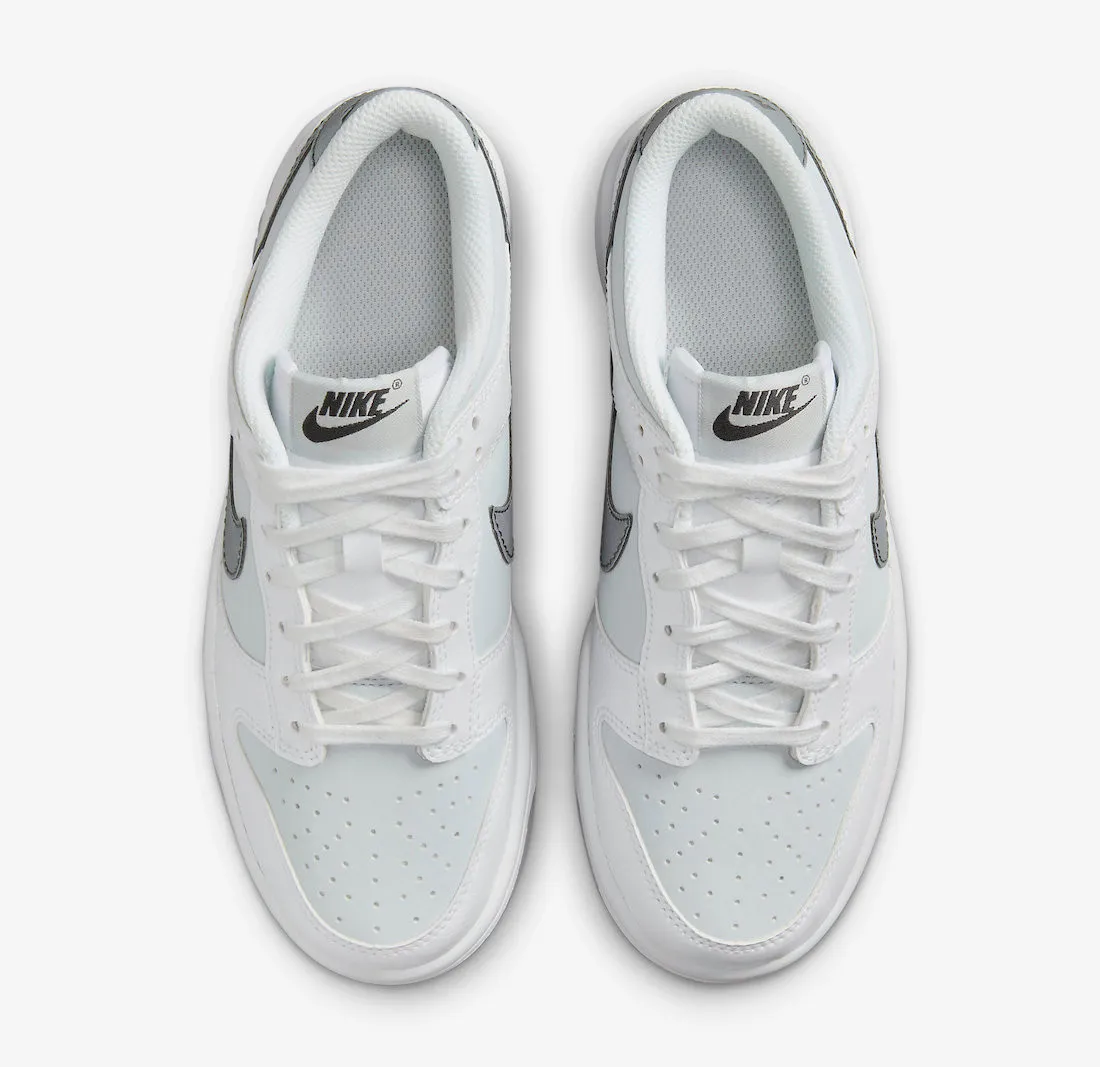 Nike SB Dunk Low GS Reflective Swoosh Grey White FV0365-100