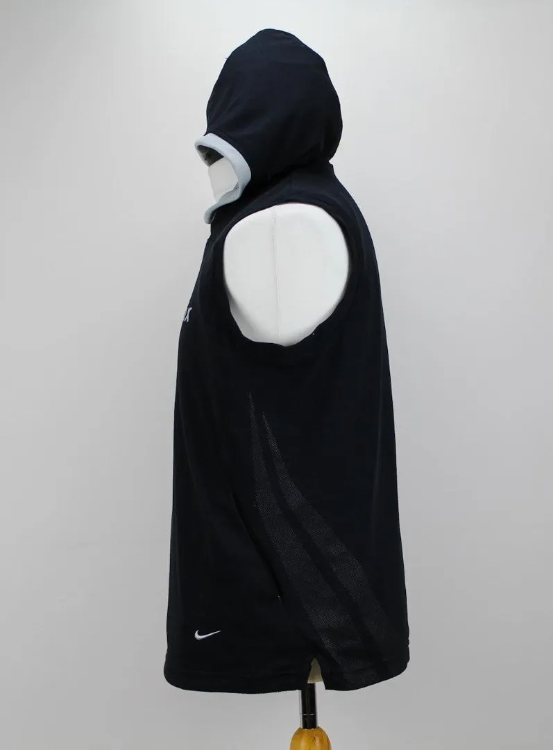  Nike sleeveless hooded top black Medium