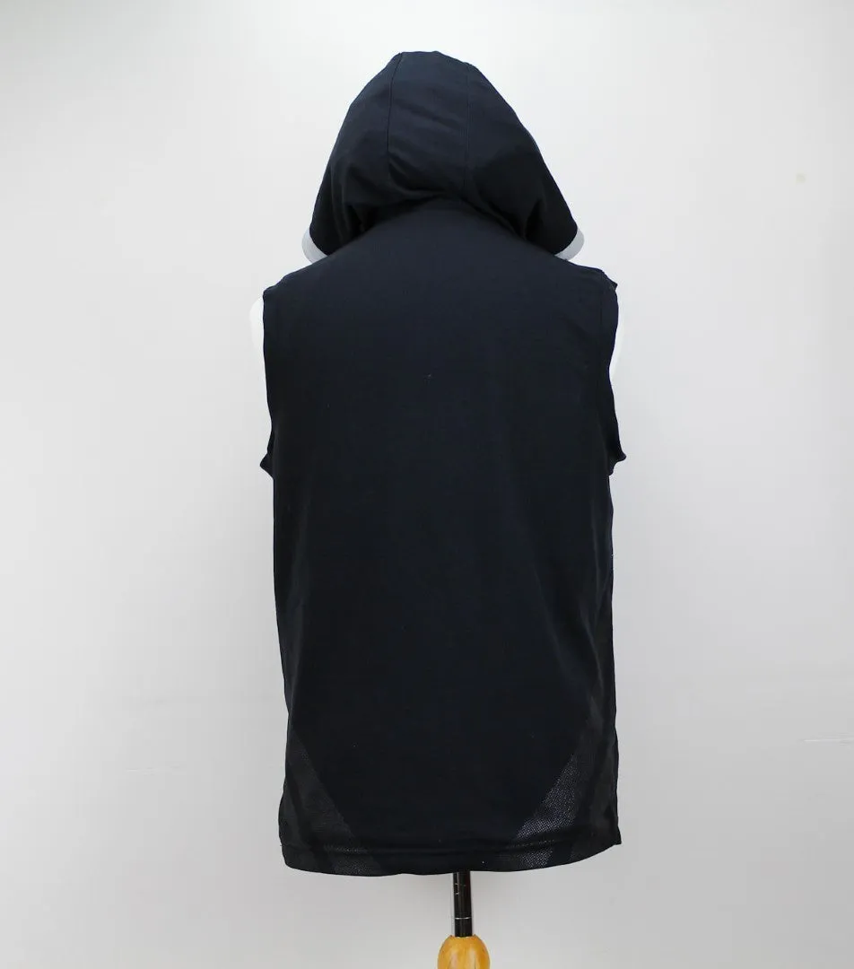  Nike sleeveless hooded top black Medium