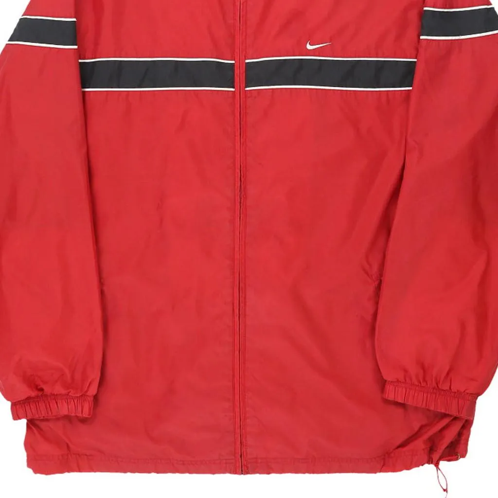 Nike Track Jacket - XL Red Nylon