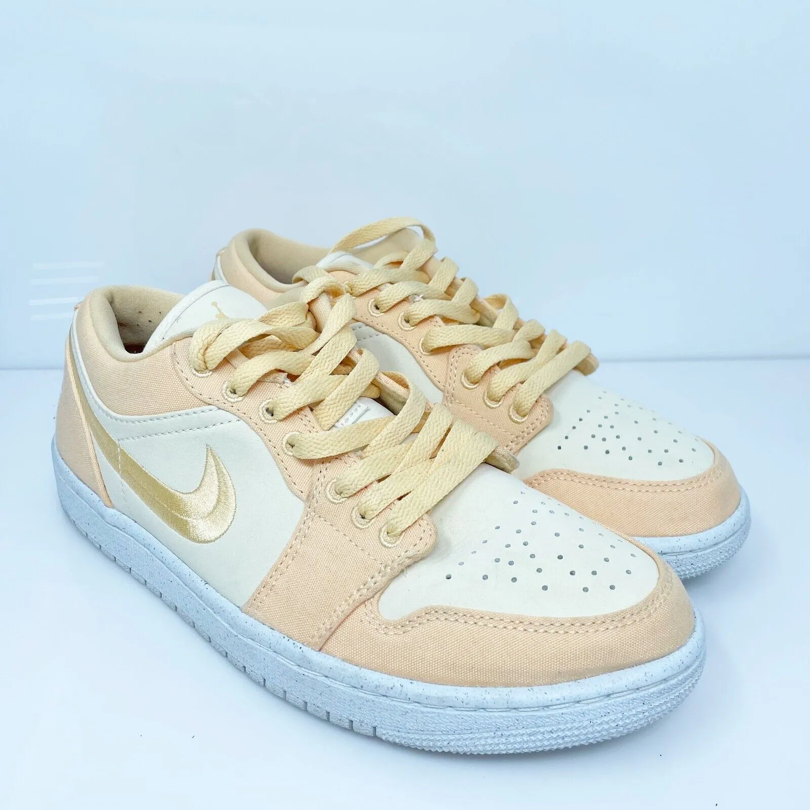 Nike Womens Air Jordan 1 Low SE DV0426-200 Beige Casual Shoes Sneakers Size 8