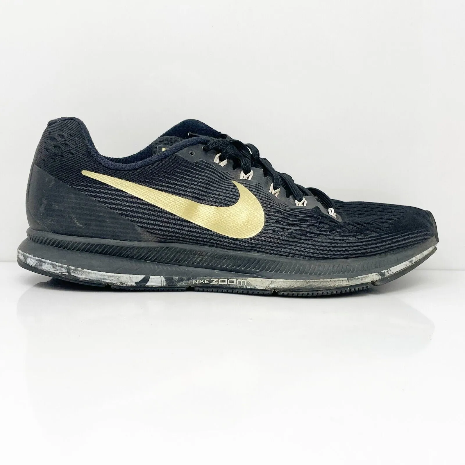 Nike Womens Air Zoom Pegasus 34 880560-017 Black Running Shoes Sneakers Size 9.5