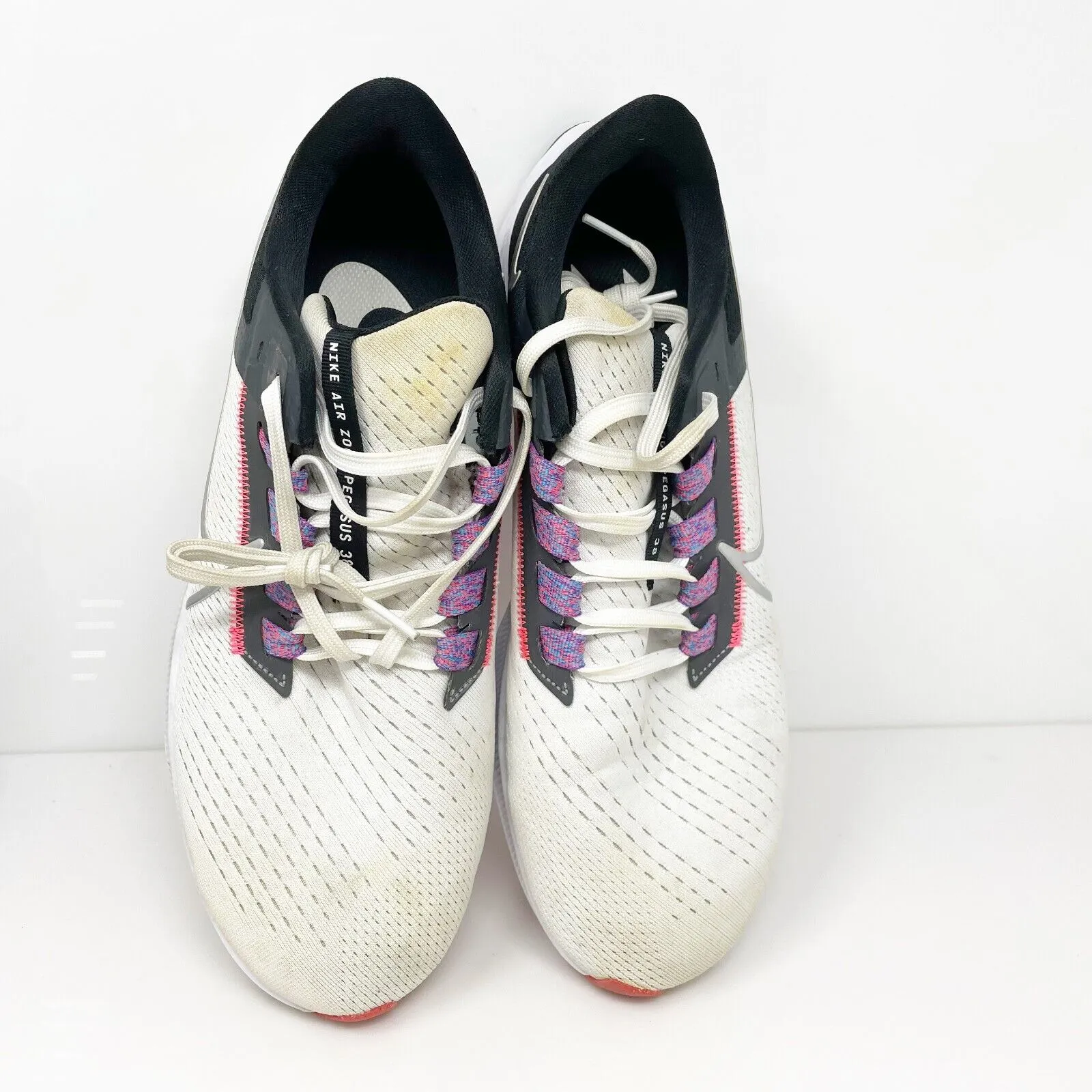 Nike Womens Air Zoom Pegasus 38 CW7358-101 White Running Shoes Sneakers Size 11