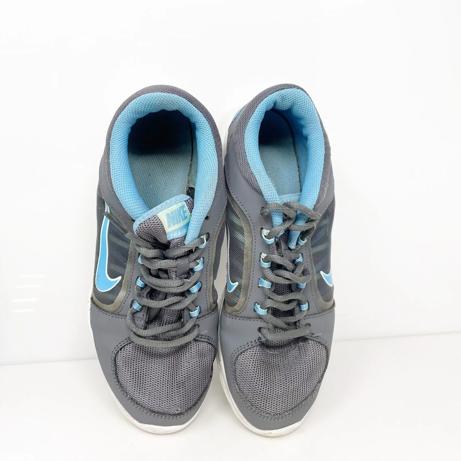 Nike Womens Flex Trainer 4 643083-005 Gray Running Shoes Sneakers Size 8.5