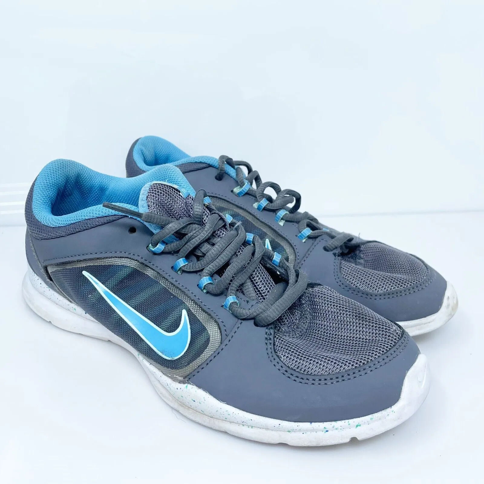 Nike Womens Flex Trainer 4 643083-005 Gray Running Shoes Sneakers Size 8.5