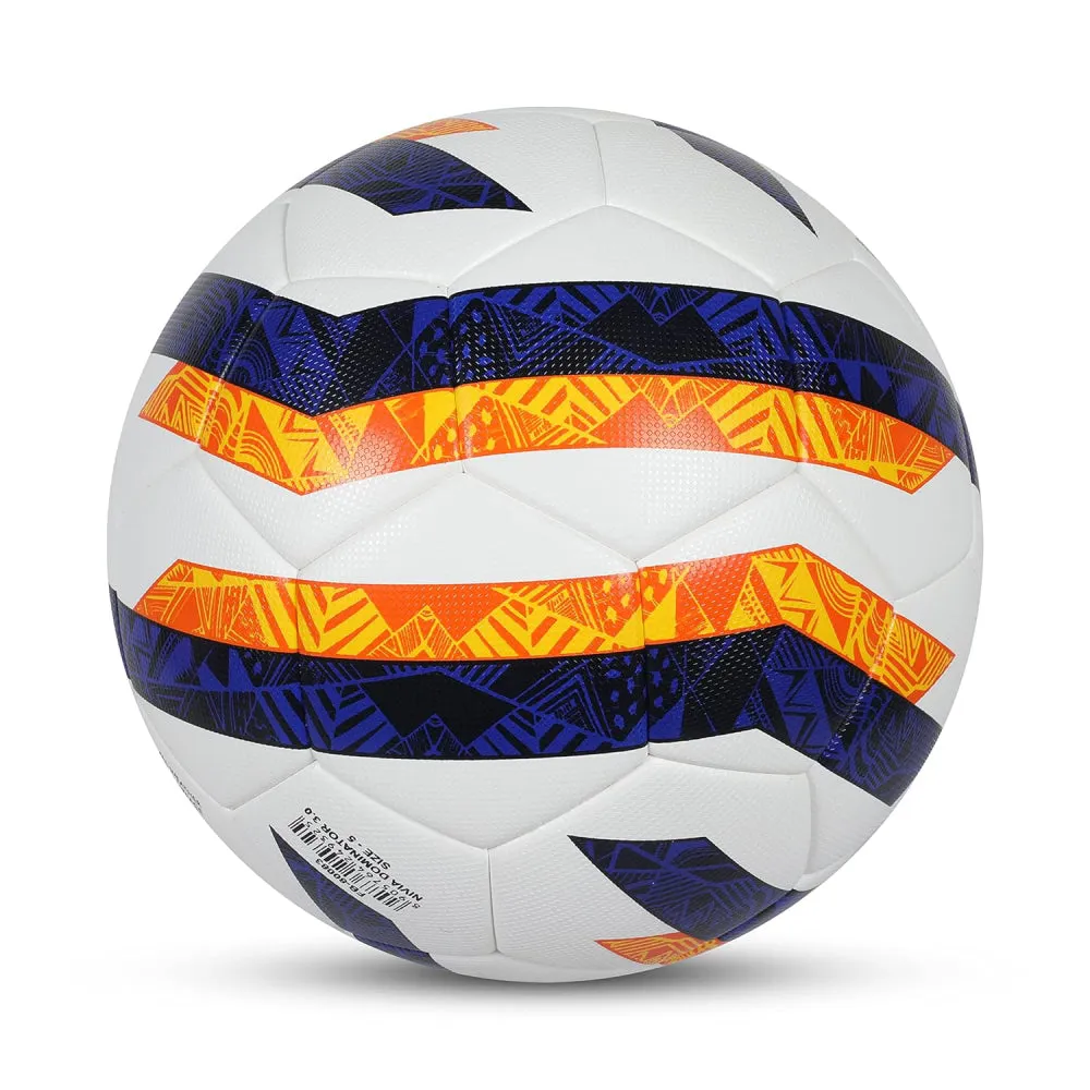 Nivia Dominator 3.0 Football (White/Blue/Orange)