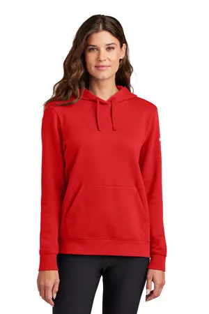 NKFD9889 Nike Women's Club Fleece Sleeve Swoosh Pullover Hoodie