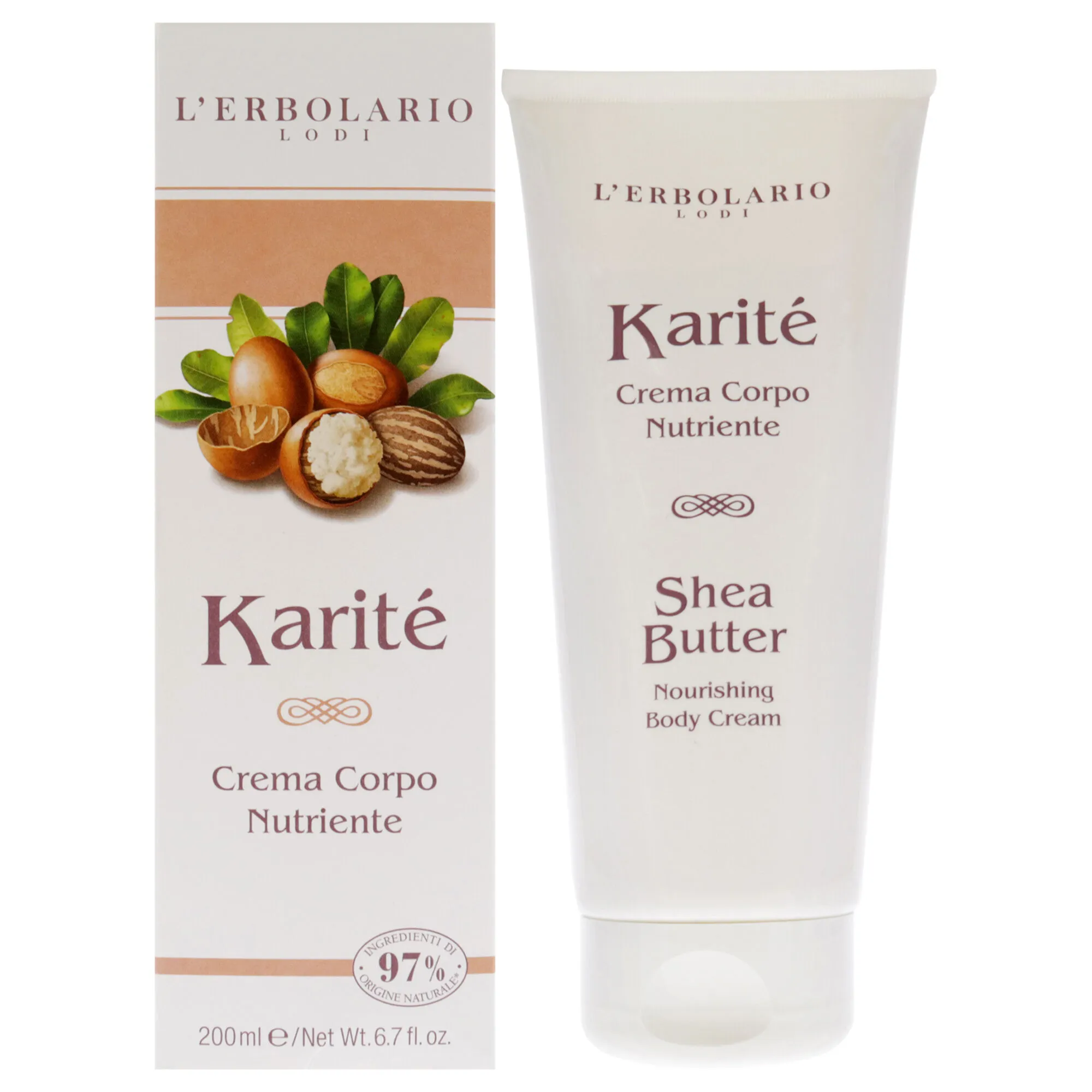 Nourishing Body Cream - Shea Butter by LErbolario for Unisex - 6.7 oz Cream