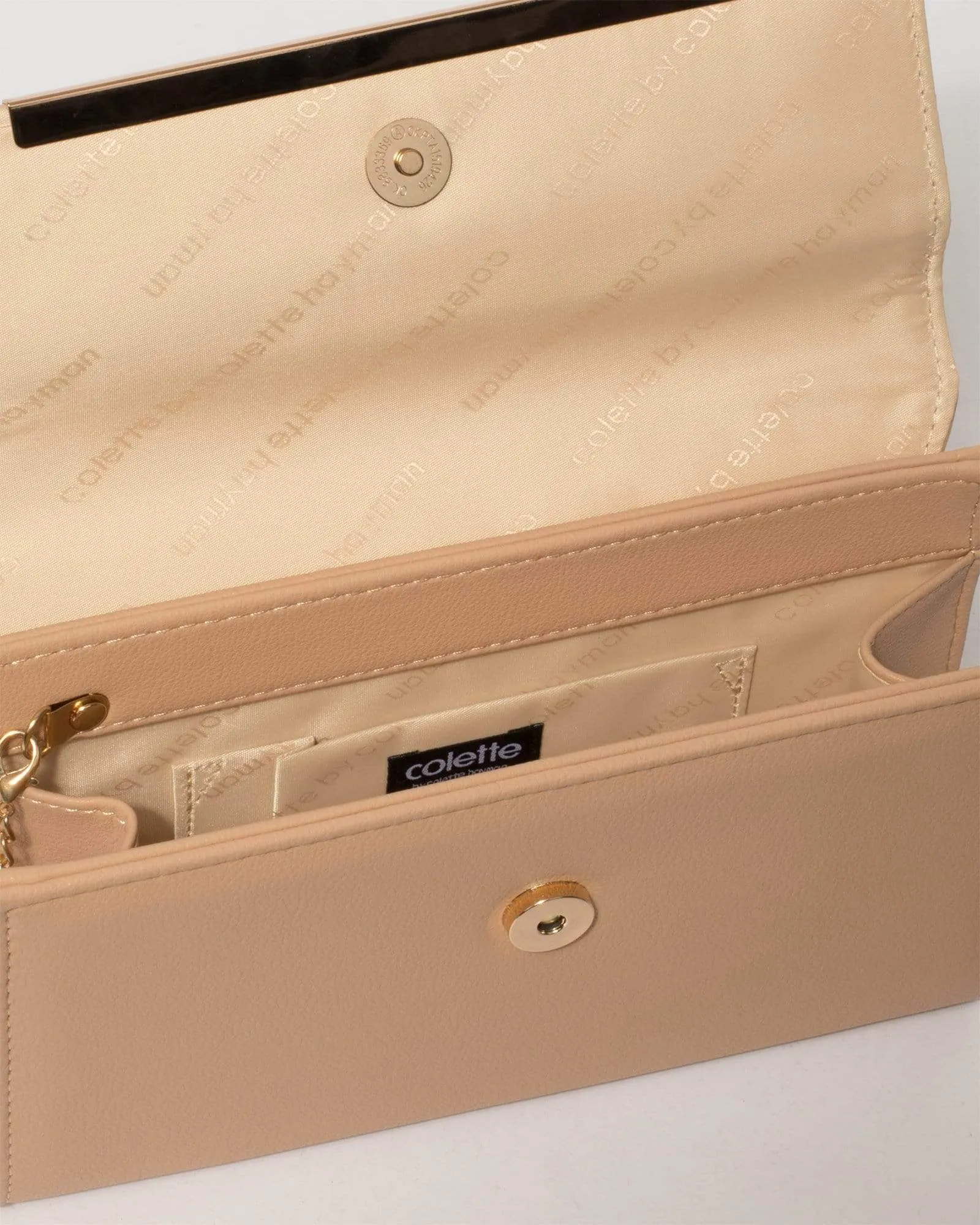 Nude Harriet Clutch Bag